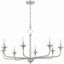 Jolenne Brushed Nickel 8-Light Candle Style Chandelier