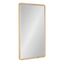 Natural Wood Framed Rounded Rectangle Wall Mirror, 20 x 36