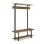 Pomona Medium Wood Hall Tree with Bench and Hooks