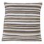 Earthy Striped Pleated Cotton Throw Pillow 27"