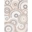 Grey and Ivory Floral Synthetic Indoor/Outdoor Area Rug