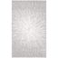 Elysian Shadows 2'2" x 4' Dark Grey/Ivory Synthetic Area Rug