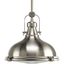 Brushed Nickel Mini LED Pendant with Clear Glass