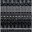 Modern Black/Ivory Square Synthetic Reversible Area Rug, 5' x 5'