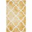 Artisan Gold & Ivory Hand-Tufted Wool Accent Rug - 2' x 3'