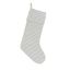 19'' Ivory Quilted Velvet Christmas Stocking