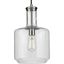 Latrobe Brushed Nickel Pendant with Clear Glass Shade