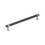 12-inch Brushed Matte Black and Satin Nickel Appliance Pull