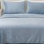 Pearl Blue Queen Velvet Plush Microfiber Sheet Set