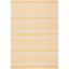 Gold and Beige Striped Rectangular Indoor/Outdoor Rug