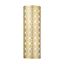 Soft Gold Steel Cylinder Wall Mount Sconce with Latticework