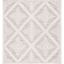 Ivory and Grey Hand-Knotted Wool Square Area Rug