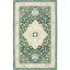 Aspen Green and Ivory Hand-Tufted Wool Area Rug 5'x8'