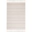 Ivory and Beige Hand-Tufted Wool Area Rug, 5' x 8'