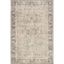 Beige and Gray Rectangular Synthetic Area Rug, 10x13