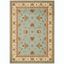 Elegant Blue/Ivory Floral Synthetic 8' x 11' Easy-Care Area Rug