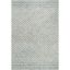 Blue and Ivory Tufted Wool 8' x 10' Area Rug