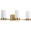 Elevate 24.75" Brushed Bronze 3-Light Mid-Century Modern Bath Fixture