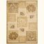 Ivory and Multi 12' x 15' Synthetic Patchwork Area Rug