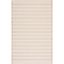 Ivory and Gold Flat Woven Striped Area Rug, 4' x 6'