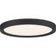 11" Black Aluminum LED Flush Mount Light