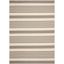 Gray and Bone Striped Indoor/Outdoor Area Rug