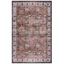 Ivory Green Easy-Care Synthetic Rectangular Rug 5' x 8'