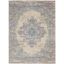 Elegance Medallion White Synthetic 6' x 9' Area Rug