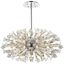 Vera 38-Light Chrome and Crystal Starburst Pendant