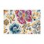 Elegant Floral Bliss 5' x 7' Multicolor Synthetic Area Rug