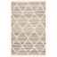 Gray and Ivory Flatweave Wool Geometric Area Rug