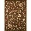 Lyndhurst Brown and Multicolor Floral Synthetic Area Rug