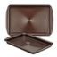 Chocolate Brown Nonstick Aluminum Cookie Sheet Set