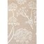 Sand and Ivory Floral Hand-Tufted Wool 6' x 9' Area Rug