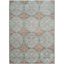 Valencia Brown and Blue Synthetic Rectangular Area Rug