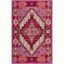 Bellagio Fusion Red-Pink Hand-Tufted Wool Area Rug - 2'6" x 4'