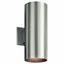 Brushed Aluminum Modern Cylinder Wall Sconce