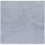 Luxurious Gray Square Faux Rabbit Fur 6' Area Rug