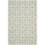 Light Blue Hand-Knotted Geometric Cotton Area Rug