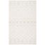 Ivory and Light Grey Hand-Tufted Wool Area Rug