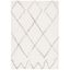 Kenya Ivory & Grey Hand-Knotted Wool Blend Area Rug - 3' x 5'