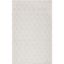 Ivory Geometric Flatweave Wool Area Rug, 5' x 8'