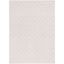 Ivory Hand-knotted Rectangular Synthetic Area Rug