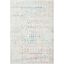 Ivory Geometric Hand-Knotted Synthetic Area Rug, 4' x 6'