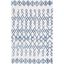 Ivory Geometric Hand-Loomed Cotton Area Rug, 2'6" x 4'