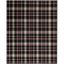 Hand-Knotted Black Plaid 8' x 10' Synthetic Area Rug