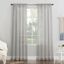 Silver Sheer Voile Rod Pocket Curtain Panel 59" x 95"