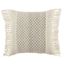 Boho Tasseled Geometric Gray Poly-Filled 18" Square Pillow