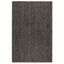 Sleek Striped Square Black Synthetic 58" x 90" Area Rug