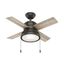 Loki Noble Bronze 36" Ceiling Fan with LED Light and Reversible Blades